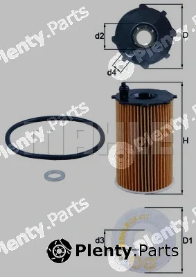 Knecht OX417D — Oil Filter