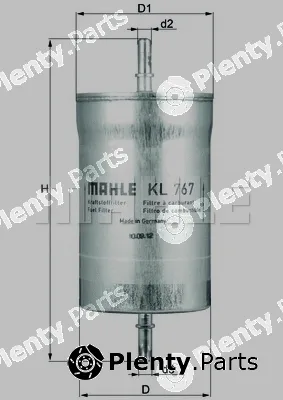 Knecht KL767 — Fuel Filter