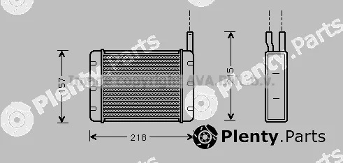 Prasco AU6089 — Heat Exchanger, interior heating