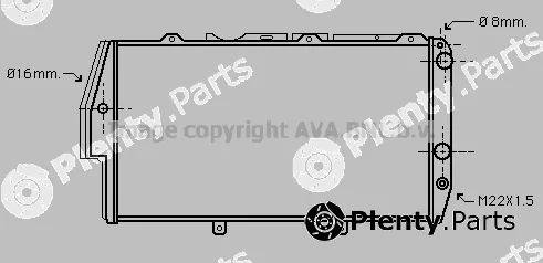 Prasco AI2055 — Radiator, engine cooling