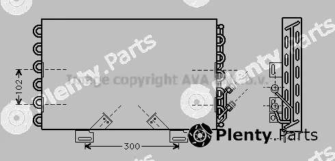 Prasco BW5198 — Condenser, air conditioning