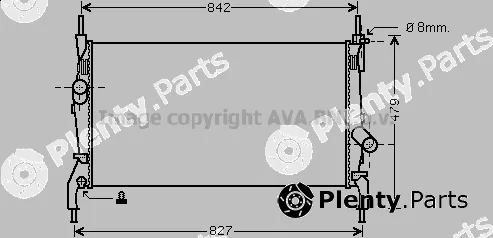 Prasco FDA2405 — Radiator, engine cooling