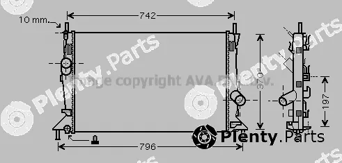 Prasco FDA2369 — Radiator, engine cooling