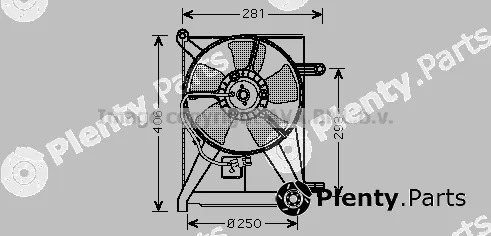 Prasco DW7510 — Fan, engine cooling