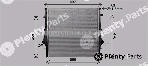 Prasco AL2146 — Radiator, engine cooling
