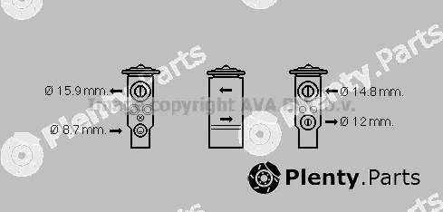 Prasco MT1253 — Expansion Valve, air conditioning