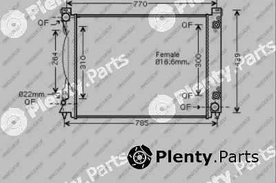 Prasco AD034R008 — Radiator, engine cooling PrascoSelection