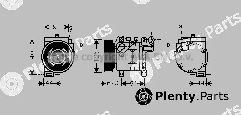 Prasco DNK273 — Compressor, air conditioning