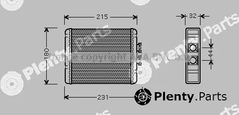 Prasco AI6198 — Heat Exchanger, interior heating
