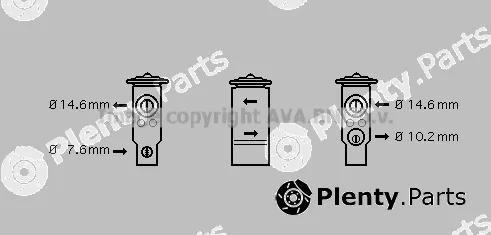 Prasco TO1045 — Expansion Valve, air conditioning