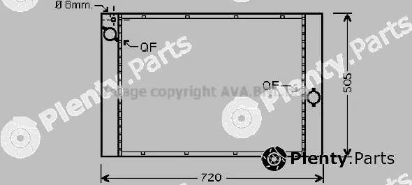 Prasco BWA2284 — Radiator, engine cooling