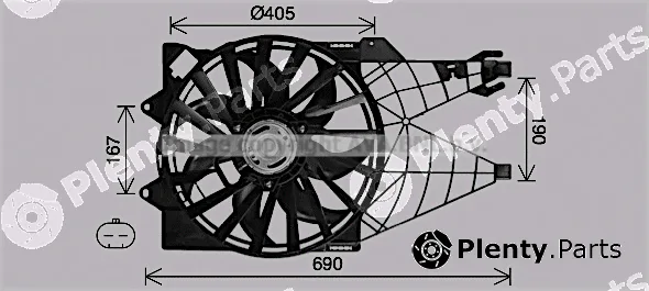 Prasco FT7614 — Fan, engine cooling