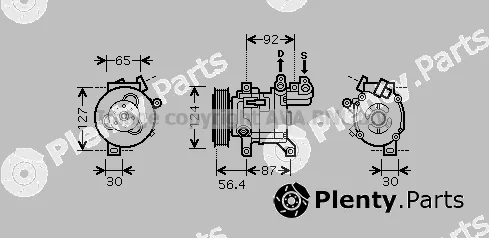 Prasco PEK318 — Compressor, air conditioning