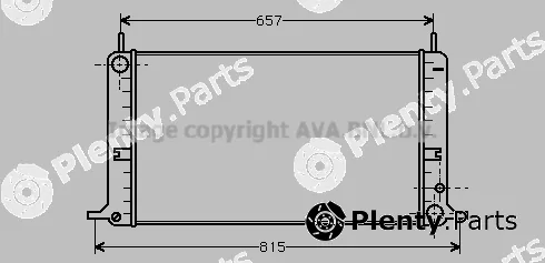 Prasco FDA2073 — Radiator, engine cooling