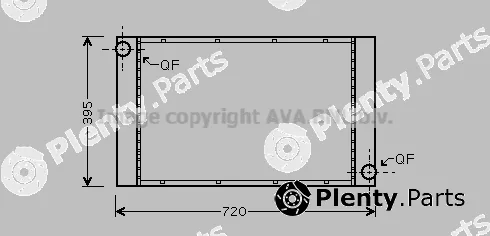 Prasco BWA2287 — Radiator, engine cooling