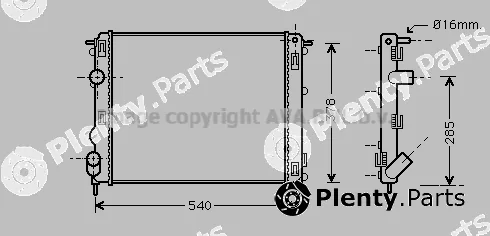 Prasco RTA2272 — Radiator, engine cooling