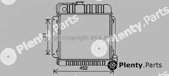 Prasco BW2575 — Radiator, engine cooling