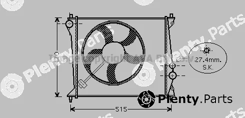 Prasco AIA2213 — Radiator, engine cooling