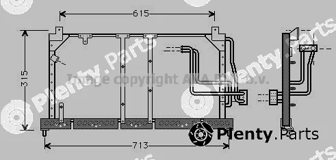 Prasco OL5224 — Condenser, air conditioning