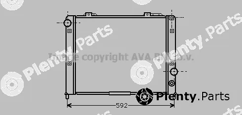 Prasco ALA2053 — Radiator, engine cooling