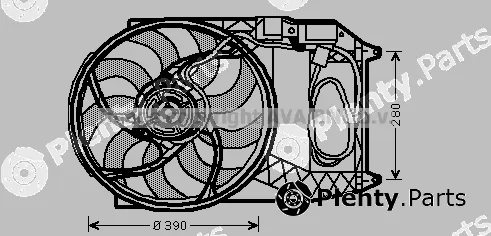 Prasco BW7524 — Fan, engine cooling