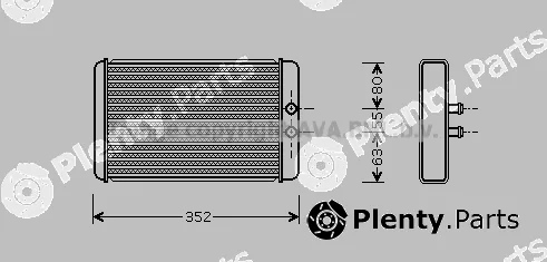 Prasco FTA6265 — Heat Exchanger, interior heating