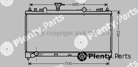 Prasco MZ2226 — Radiator, engine cooling