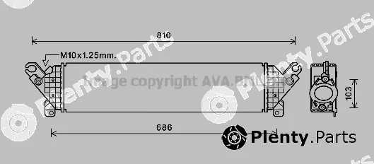 Prasco MZA4277 — Charge Air Cooler