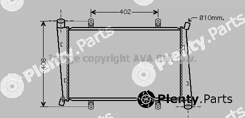 Prasco VO2130 — Radiator, engine cooling