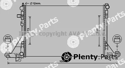 Prasco RTA2605 — Radiator, engine cooling