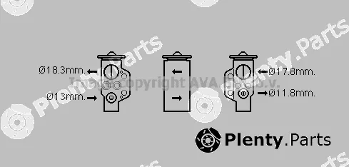 Prasco VN1333 — Expansion Valve, air conditioning