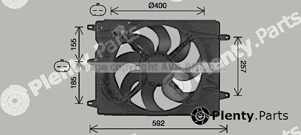 Prasco FT7616 — Fan, engine cooling