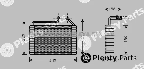 Prasco DWV047 — Evaporator, air conditioning