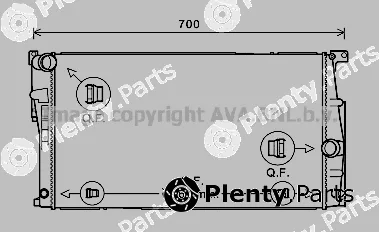 Prasco BW2447 — Radiator, engine cooling