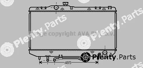 Prasco TO2162 — Radiator, engine cooling