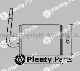 Prasco MZA6268 — Heat Exchanger, interior heating