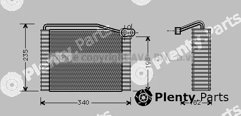 Prasco AIV149 — Evaporator, air conditioning