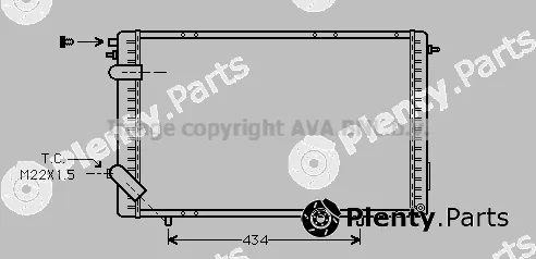 Prasco RTA2172 — Radiator, engine cooling