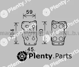 Prasco CN3307 — Oil Cooler, engine oil