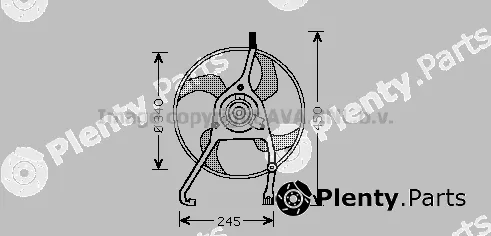 Prasco CN7538 — Fan, engine cooling