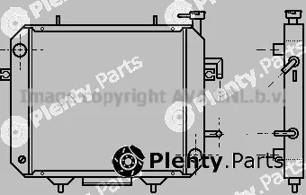 Prasco HRT2011 — Radiator, engine cooling