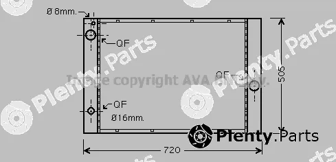 Prasco BW2236 — Radiator, engine cooling