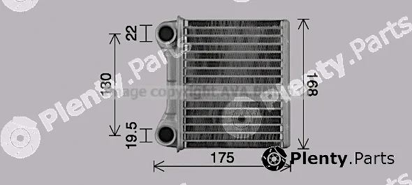 Prasco MS6762 — Heat Exchanger, interior heating