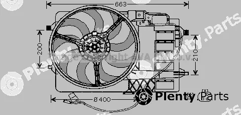 Prasco BW7506 — Fan, engine cooling