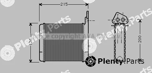 Prasco CN6025 — Heat Exchanger, interior heating