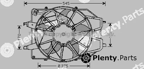 Prasco FD7509 — Fan, engine cooling