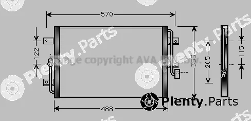 Prasco FT5245 — Condenser, air conditioning
