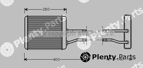 Prasco AL6073 — Heat Exchanger, interior heating