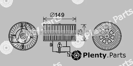 Prasco MS8619 — Electric Motor, interior blower