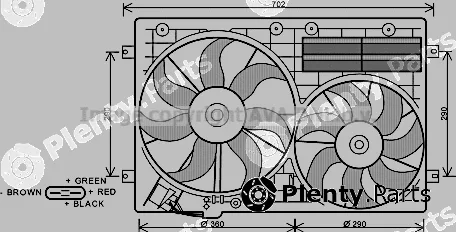 Prasco VN7529 — Fan, engine cooling
